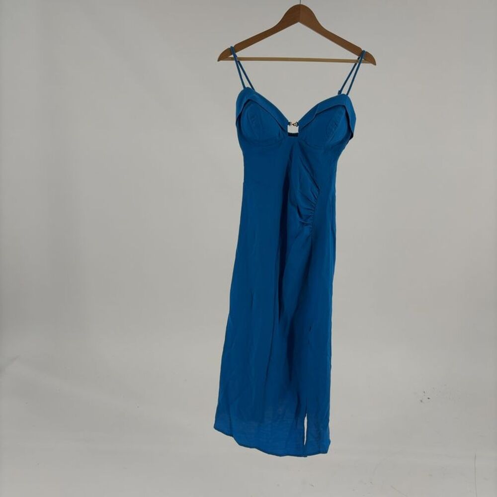 VIX Linen-Blend Midi Dress